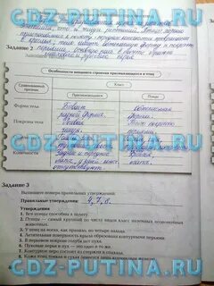 Тетрадь по биологии 7 класс читать