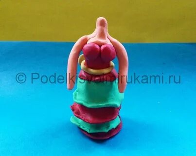 Как делать куклу из пластилина