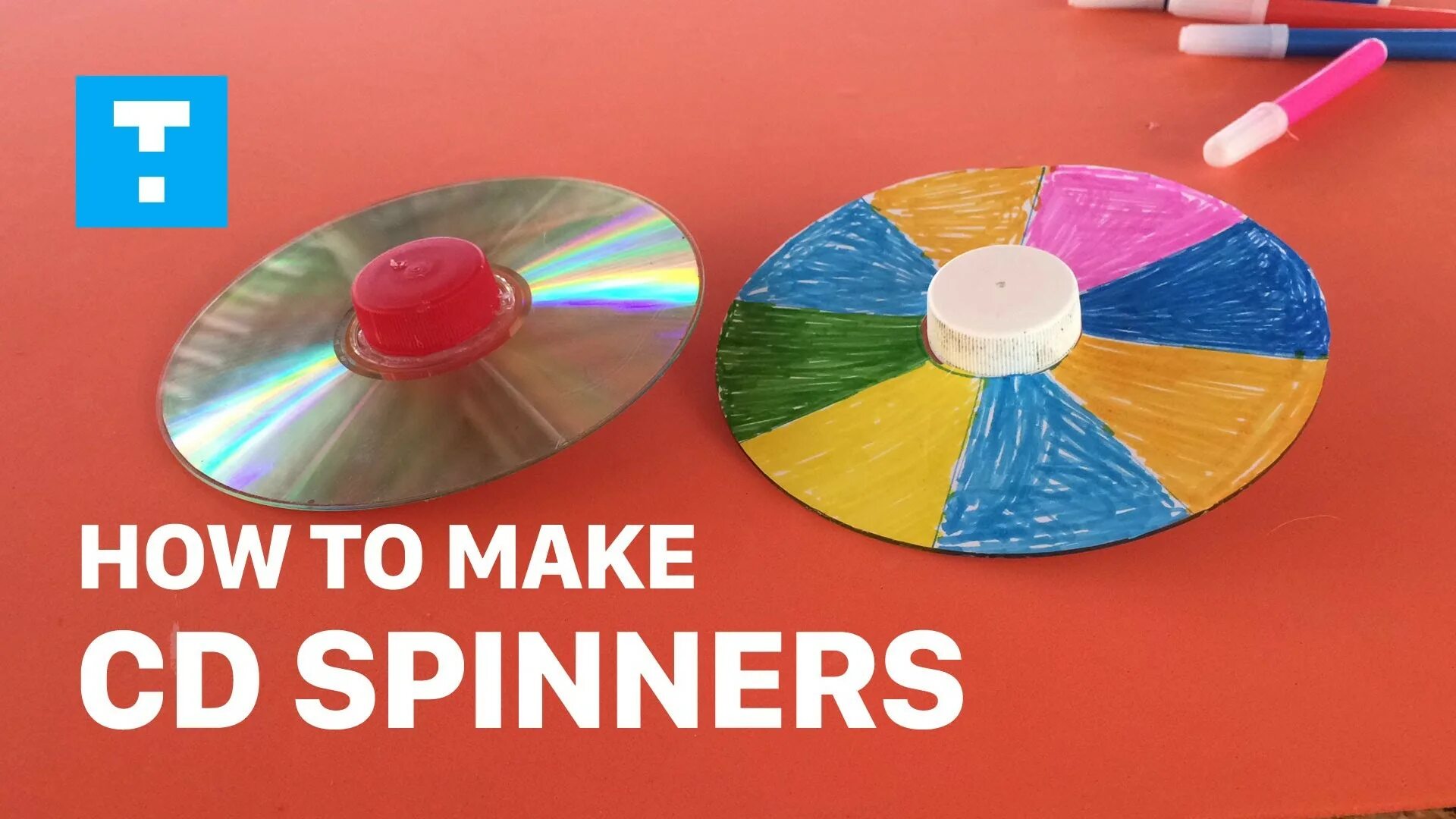 Делаем cd. Make a Spinner. Spinner game Craft for Kids.