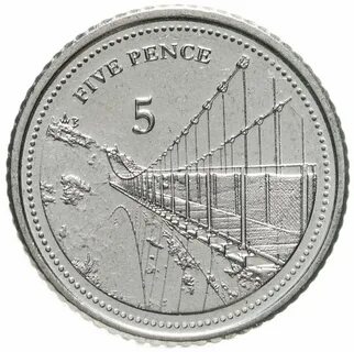 Монета 5 пенсов