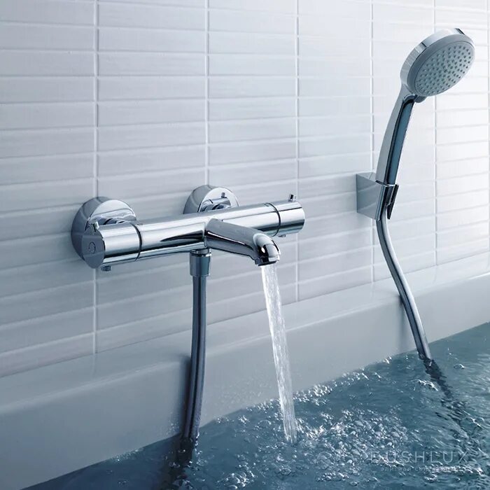 Смеситель термостат с изливом. Смеситель Hansgrohe Ecostat 1001cl 13201000. Hansgrohe Ecostat 1001 CL. Hansgrohe Ecostat Comfort 13114000. Термостат Hansgrohe Ecostat 1001 CL ВМ для ванны 13201000.