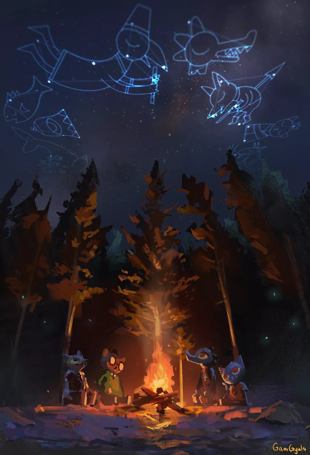 Nitw mae art. Лесная тропа геншин. Дерево фэнтези. Darkwood арты. Темный лес днд.