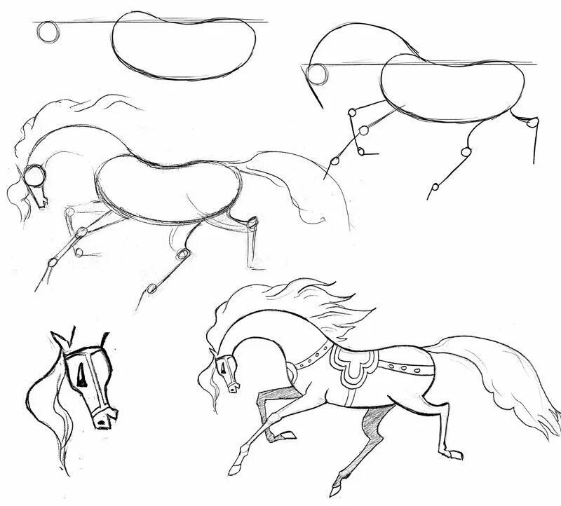 Конек горбунок поэтапно. Сивка бурка нарисовать поэтапно. Лошадь рисунок. Рисование лошади. Поэтапное рисование коня.