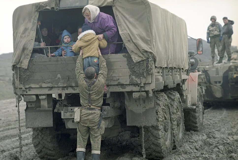 3 октября 2014. Военный грузовик Чечни.