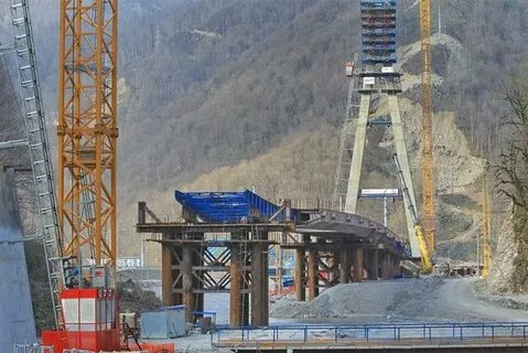 Строительство дороги красная поляна