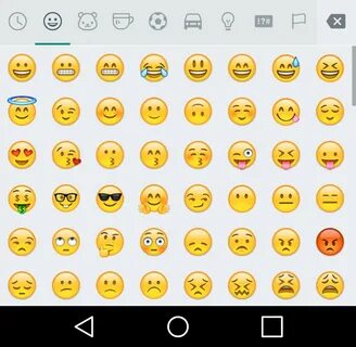 Смайлики символов в whatsapp