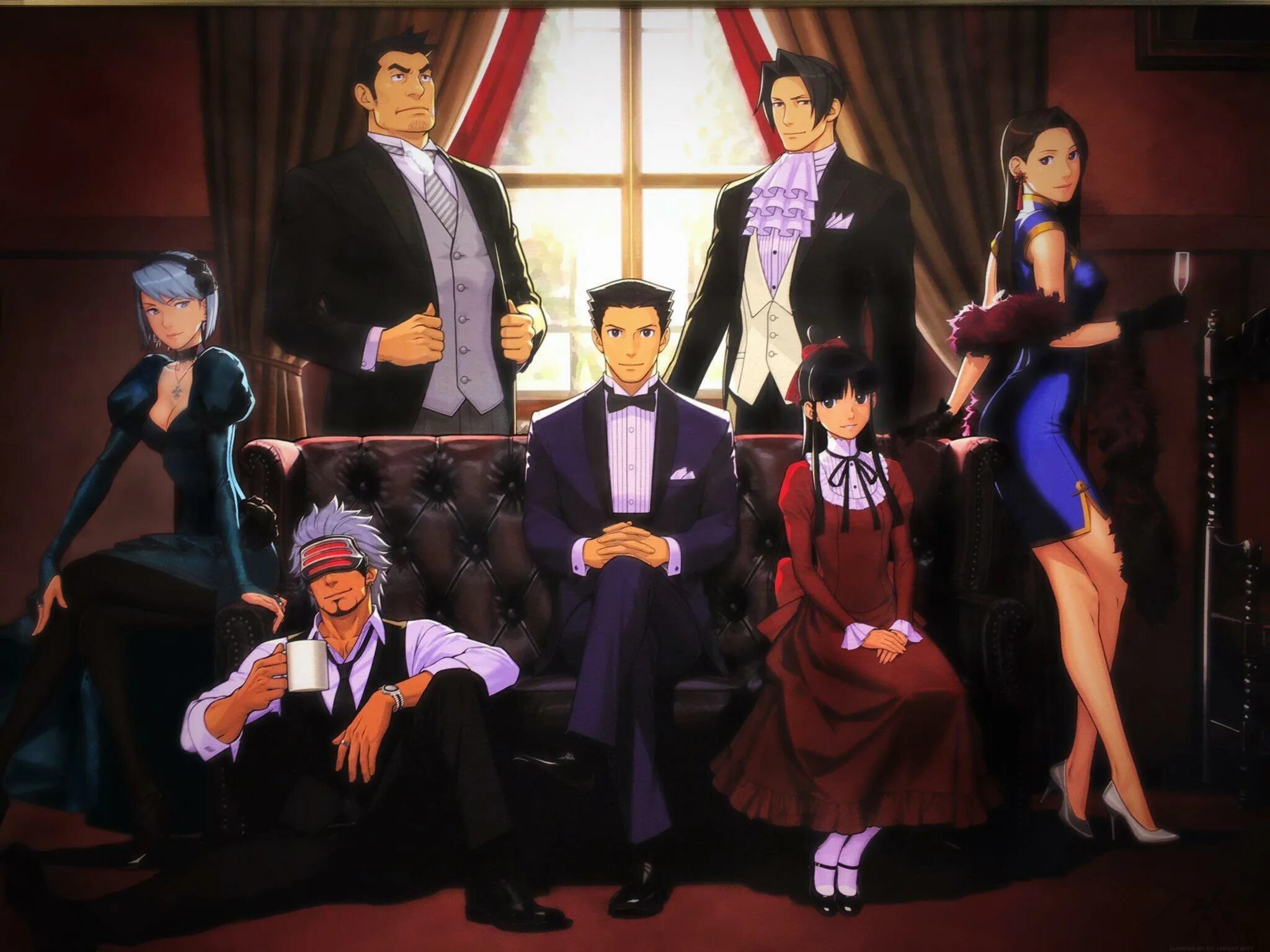 Phoenix Wright Ace attorney Феникс Райт арт. Ace attorney Майлз Эджворт Art. Франциска фон карма Ace attorney. Феникс суд