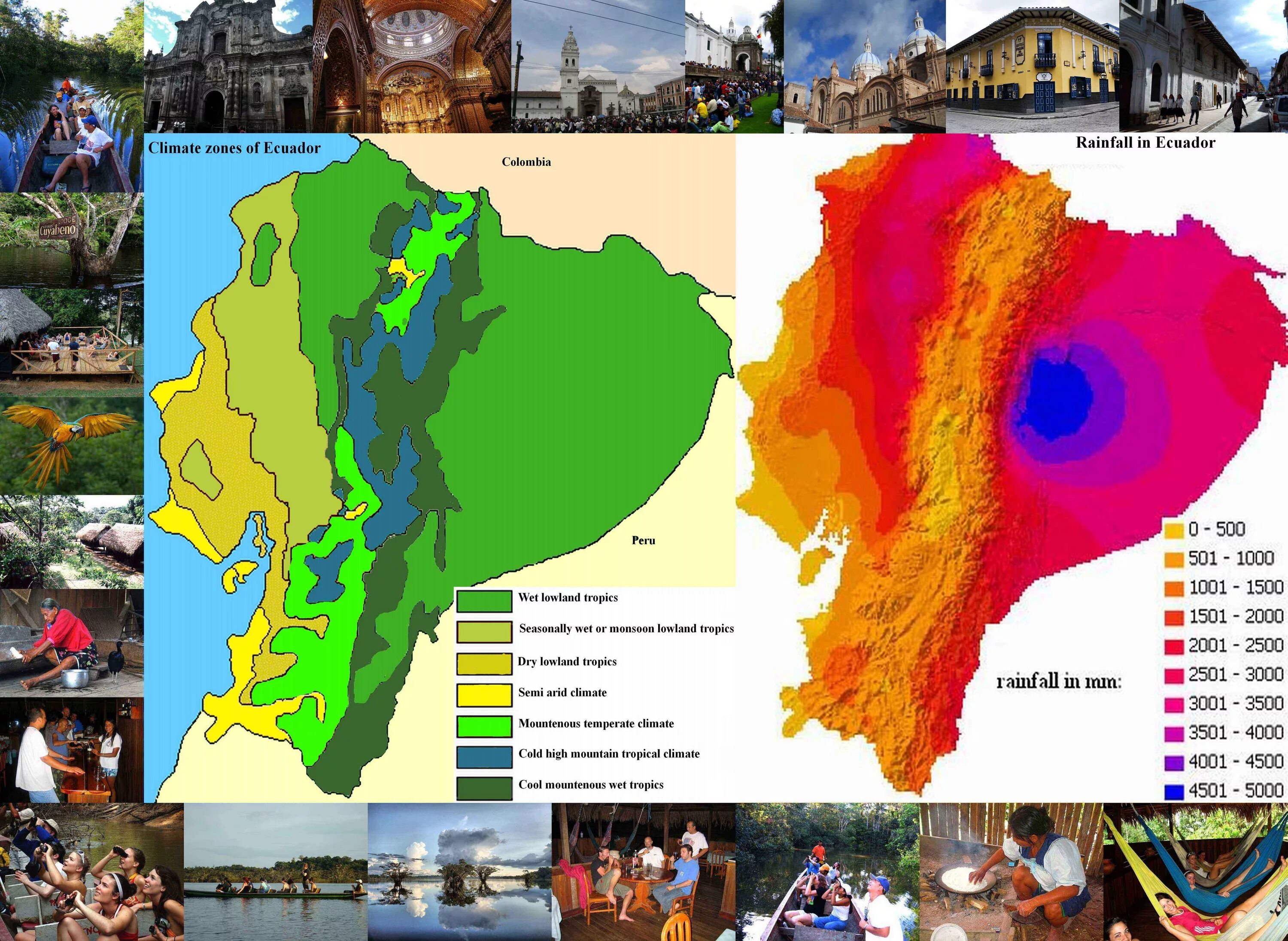 Средние осадки в бразилии. Эквадор климат карта. Эквадор климатические зоны. Климатическая карта Эквадора. Колумбия климатические пояса.