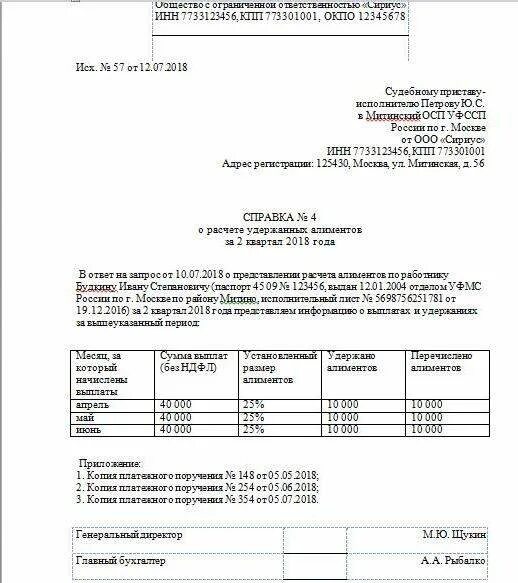 Нужна справка об алиментах. Справка судебным приставам об удержании алиментов. Справка о сумме удержанных алиментов по исполнительному листу. Отчет по алиментам для судебных приставов образец. Справка о заработной плате для судебных приставов образец.