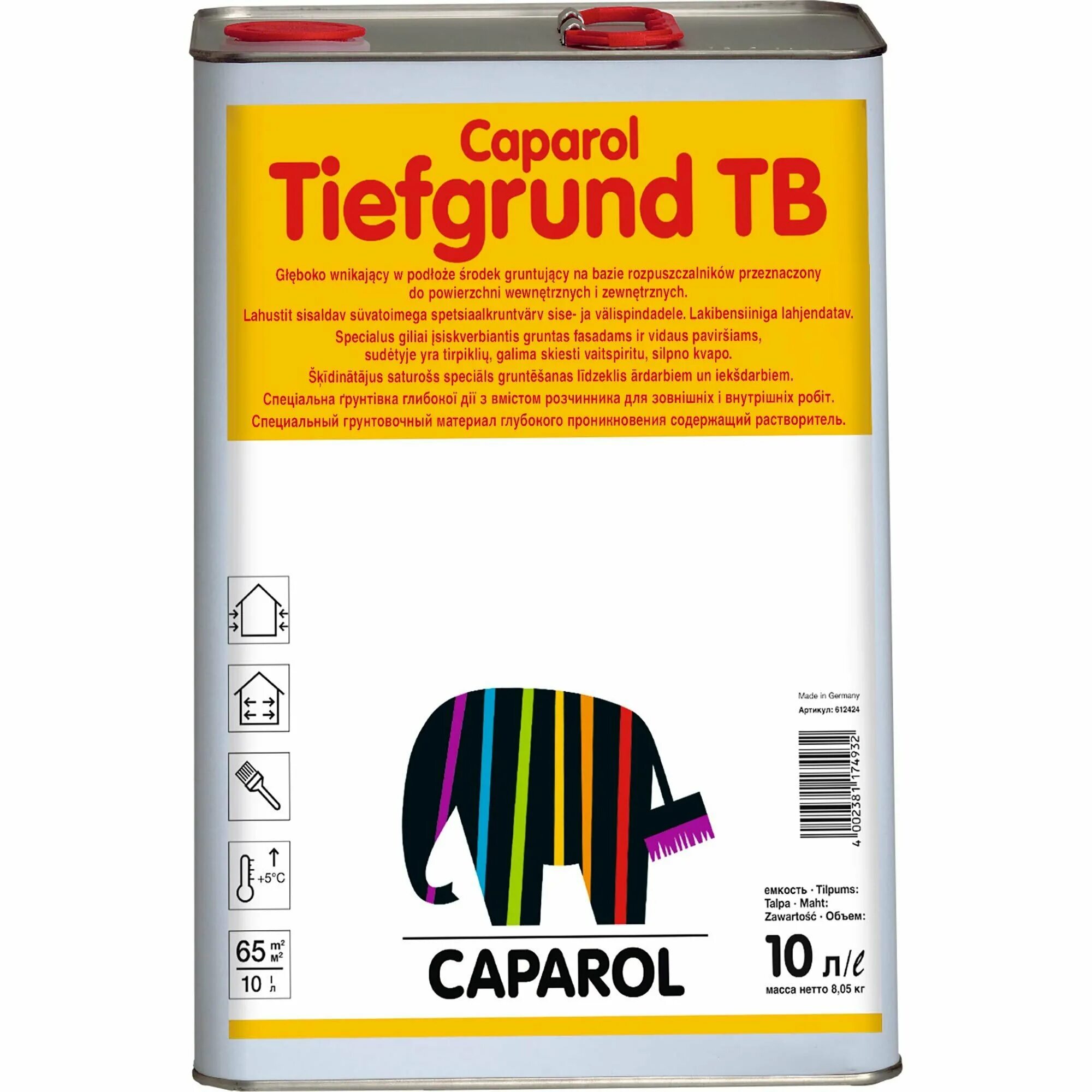 грунт caparol тифгрунт тб 10л. ). грунтовка caparol amphisilan tiefgrund lf. грунтовка капарол caparol tiefgrund. грунтовка caparol tiefgrund tb (10 л.