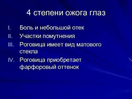 Ожоги глаз тест нмо