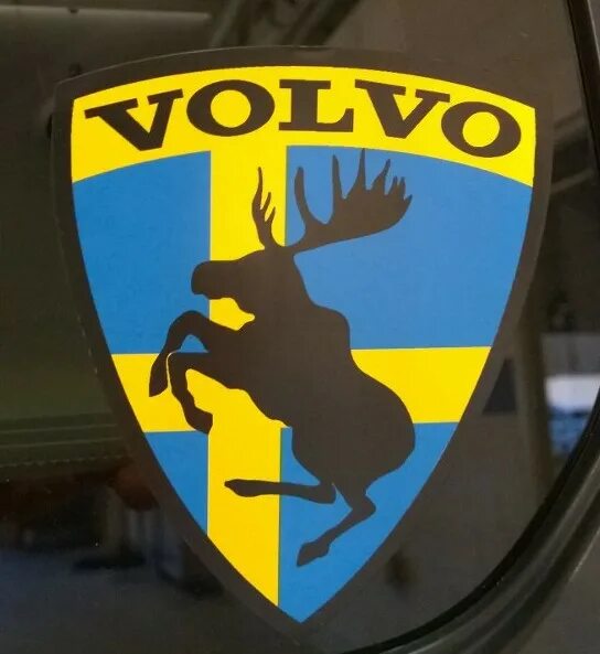 Вольво лось. Значок Вольво с лосем. Volvo Лось. Эмблема Лось Volvo. Наклейка Volvo Лось.