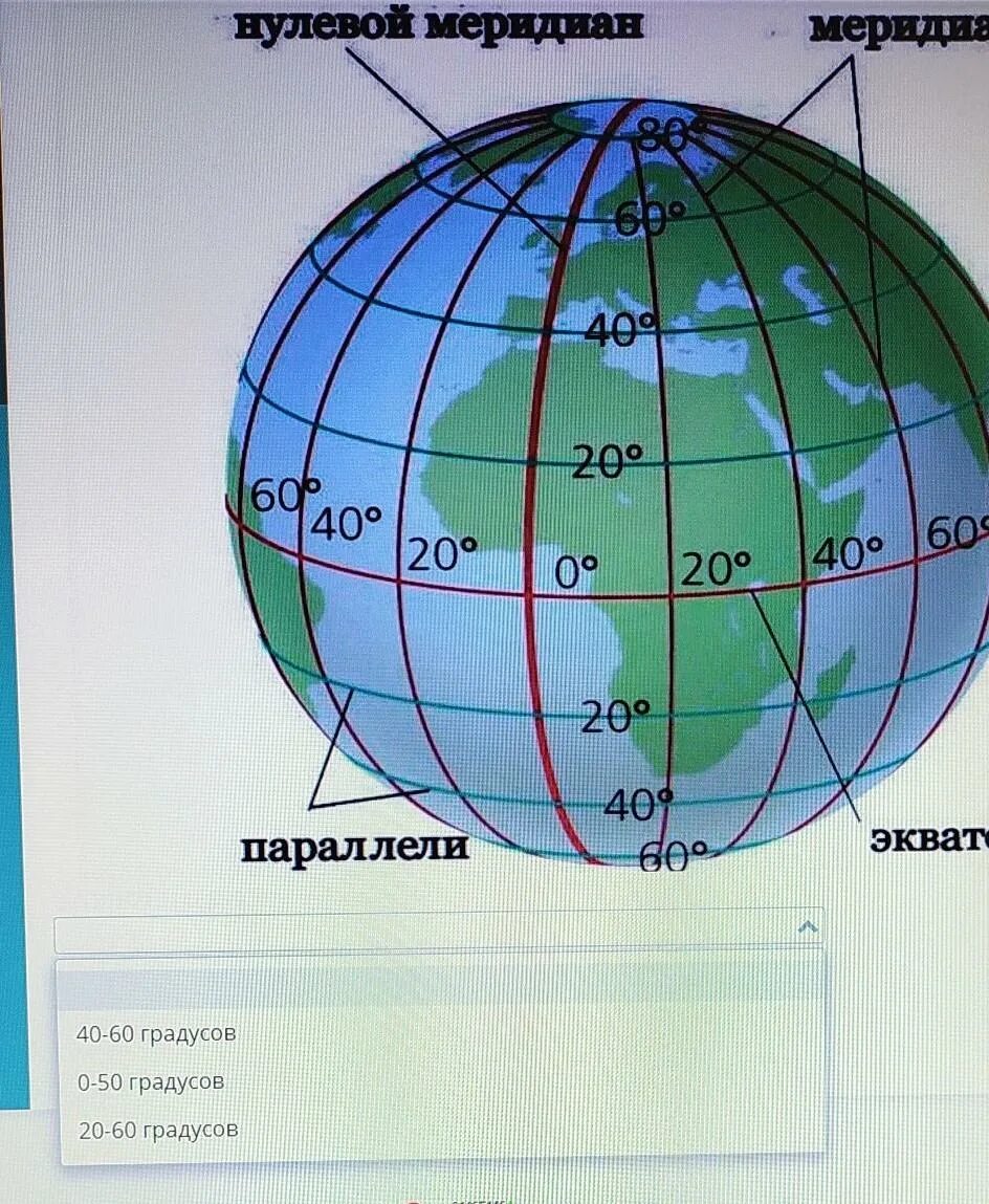 50 градусов южной широты