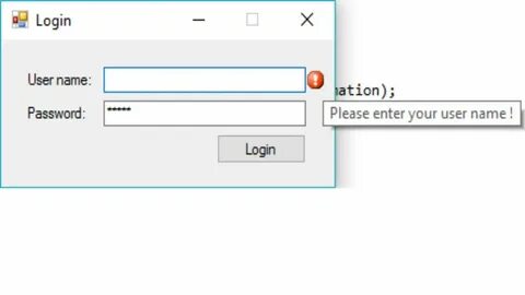 Error provider