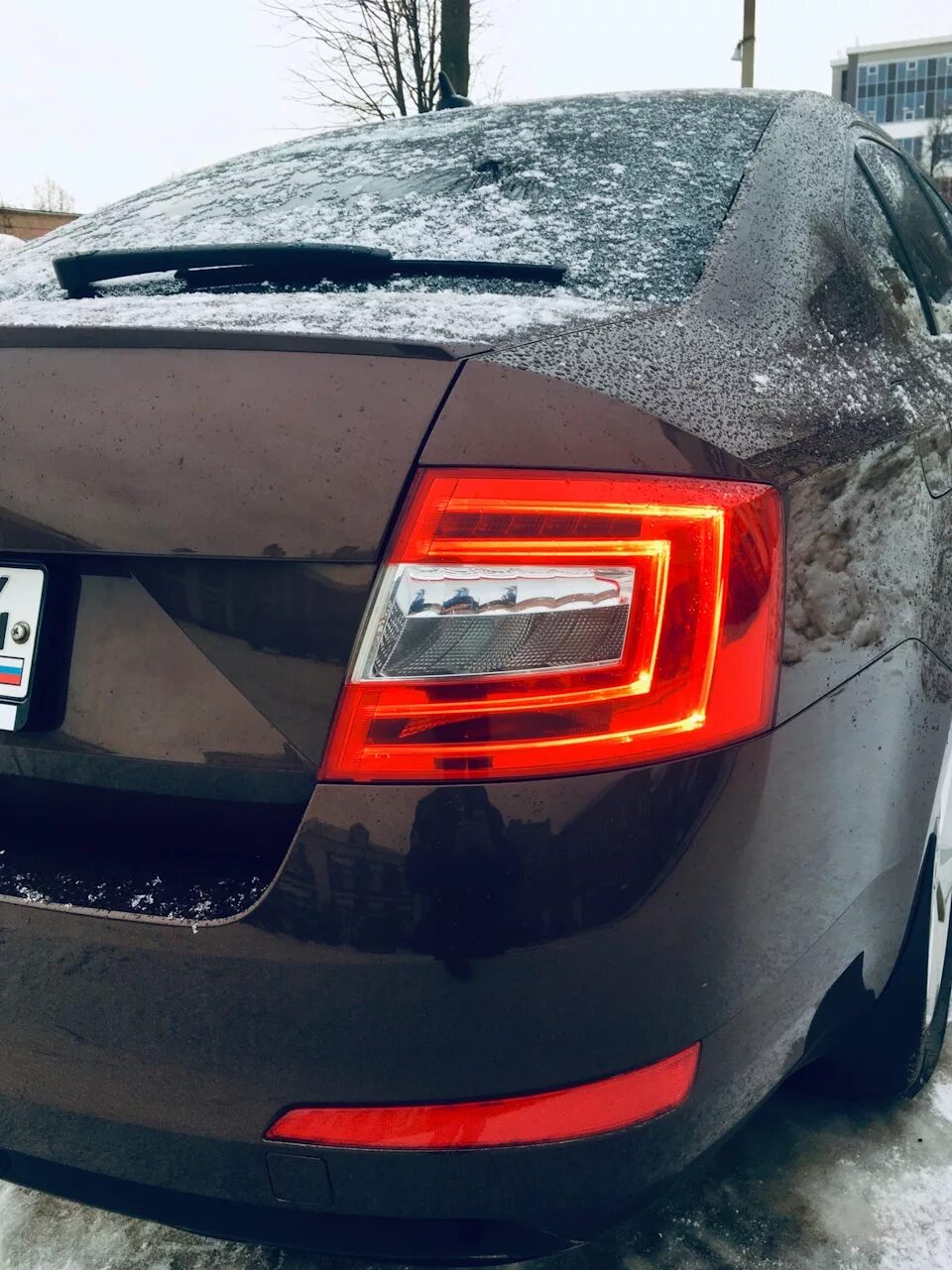 Led фонари Skoda Octavia a7 FL. Задний фонарь skoda octavia