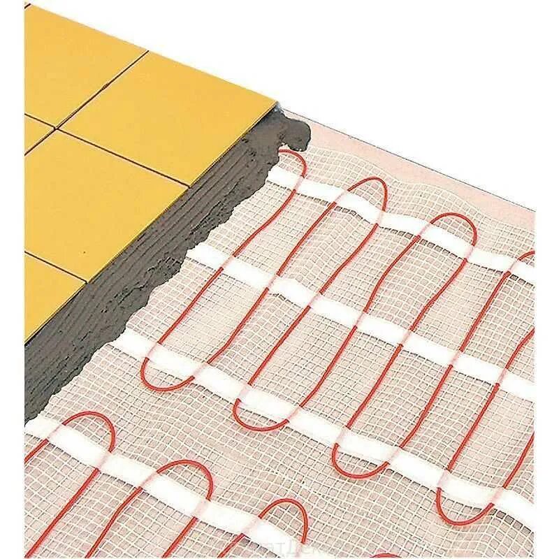 Нагревательный мат для теплого пола под плитку. Теплый пол нагревательный мат электрический под плитку. Тёплый пол электрический под плитку 1.5 м2. Тёплый пол электрический мат. Маты теплого пола под плитку электрические