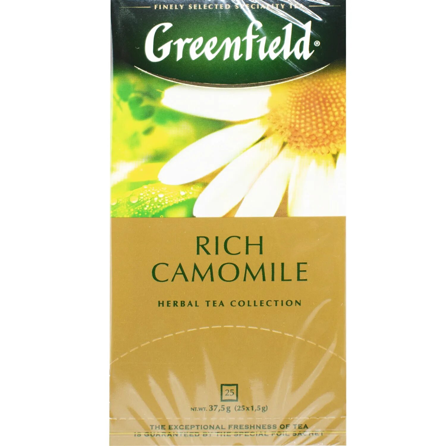 Чай Гринфилд Рич Камомайл 25. Гринфилд Рич Камомайл 25п. Greenfield Rich Camomile. Чай Гринфилд 25 пак*1,5 гр Рич Камомайл. Чай гринфилд ромашка