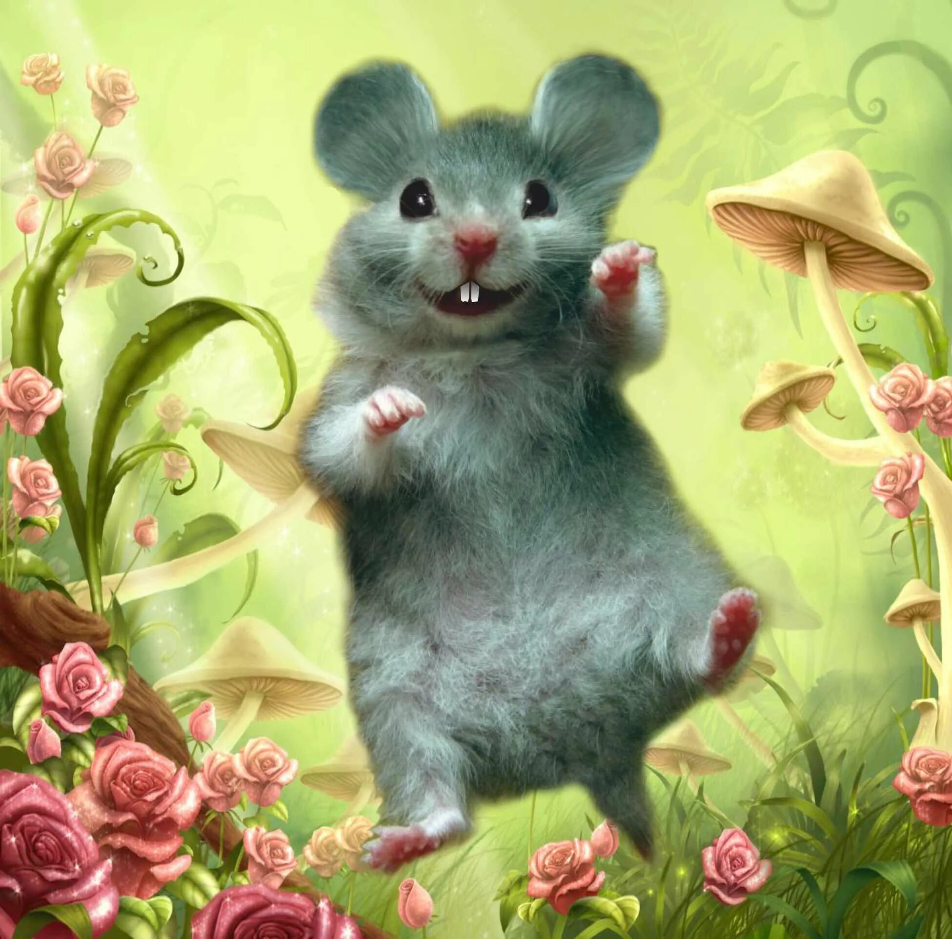 Картинка мышки. Мышонок. Красивый мышонок. Красивая мышка. Радостная мышка.