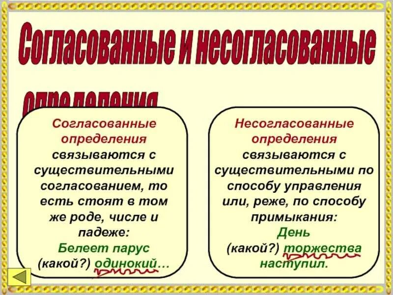 1 определения согласованные и несогласованные. Согласованные и несогласованные определения. Согласованное и несогласованное определение. Согласованные и не согласовснные определения. Cjukfcjdfyyst NB ytcjukfcjdfyst jghtltktybz.