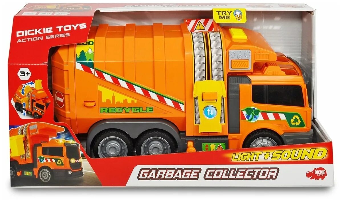 Мусоровоз игрушка Dickie Toys. Мусоровоз Dickie Toys оранжевый. Мусоровоз Dickie Toys 3308369. Мусоровоз Dickie 39 см.