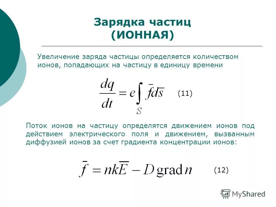 Действие электрического поля на заряженную частицу