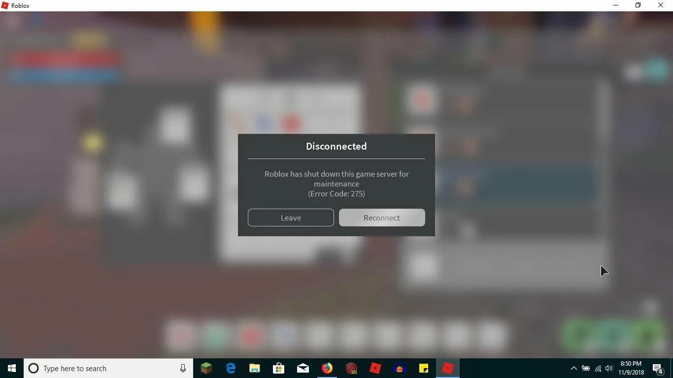 Роблокс ошибка сервера. Ошибка 275 в РОБЛОКСЕ. Ошибка 275 РОБЛОКС. Дисконнект РОБЛОКС. Сервера в РОБЛОКСЕ.
