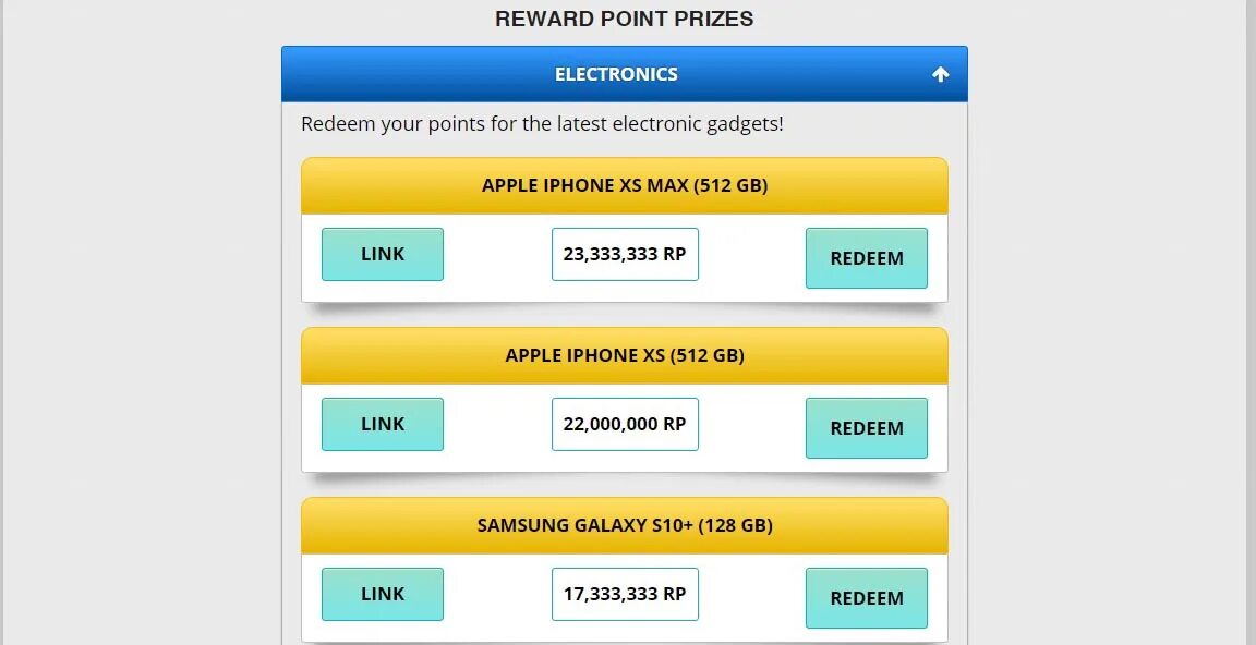 Reward point