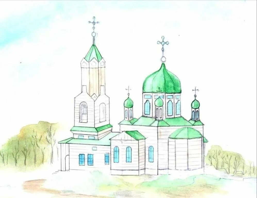 Нарисовать область. Церковь рисунок карандашом. Рисунок на тему памятники архитектуры. Рисунки церкви карандашом для начинающих. Детские рисунки церкви карандашом.