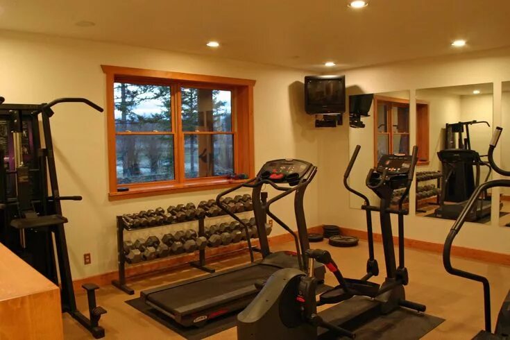 Домашний зал фото 20 Home Gyms That'll Make You Want to Workout (Photo Gallery) Gym room at home,