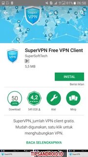 #5. Menggunakan Aplikasi SuperVPN Free VPN Client.