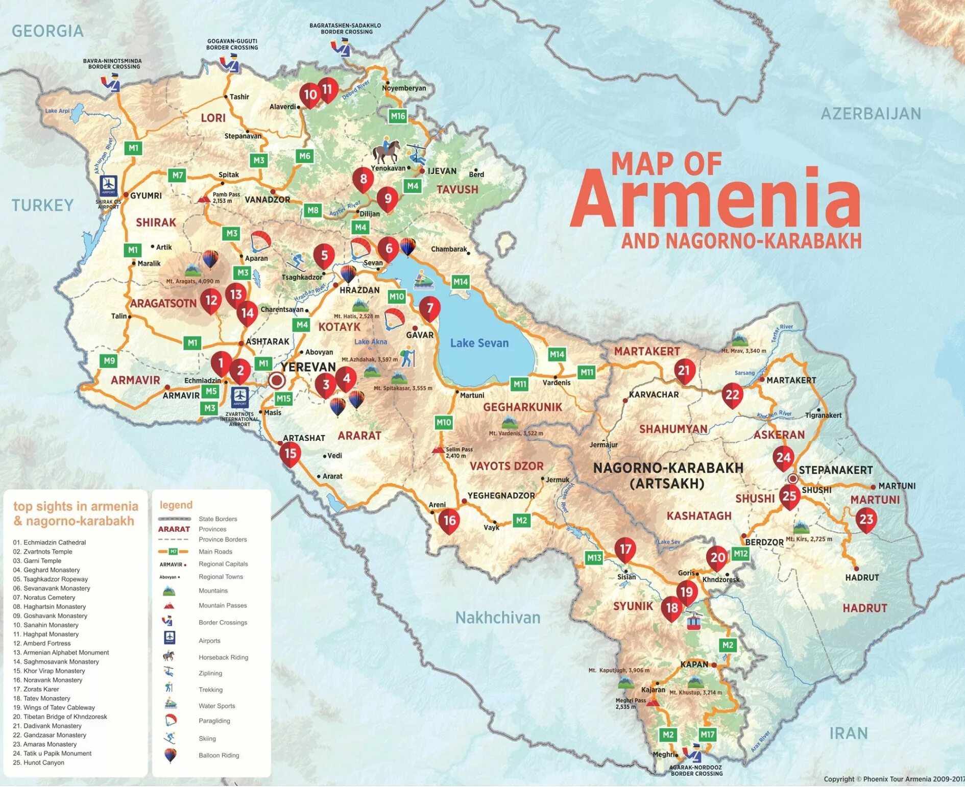 Armenia map. Туристическая карта Армении. Достопримечательности Армении на карте. Туристическая карта Армении с достопримечательностями на русском. Карта Армении для туристов.