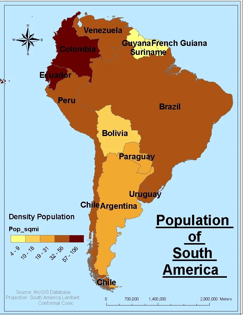 Карта плотности населения Южной Америки. Карта плотности населения Латинской Америки. Население Южной Америки карта. Плотность населения Южной Америки. Население южной америки плотность максимальная и минимальная