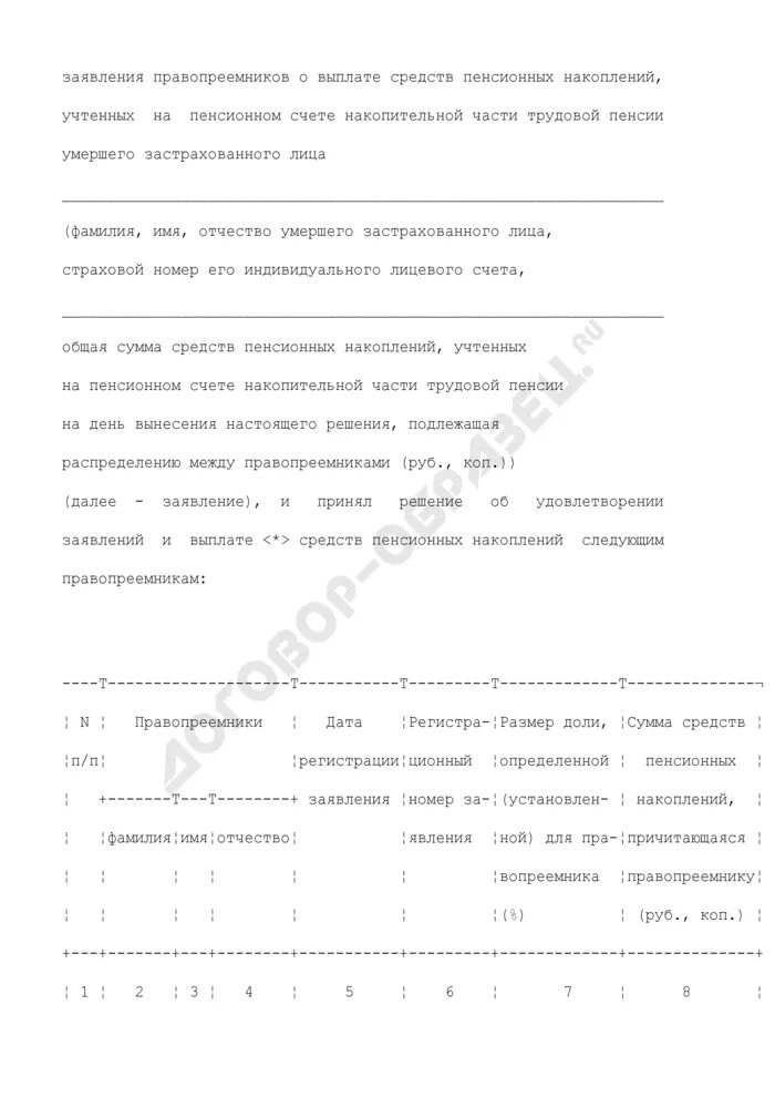 Пенсионные выплаты правопреемникам умерших. Заявление правопреемника о выплате средств. Заявление правопреемника о выплате средств пенсионных накоплений. Заявление на выплаты право приемника. Решение о выплате средств пенсионных накоплений правопреемникам.