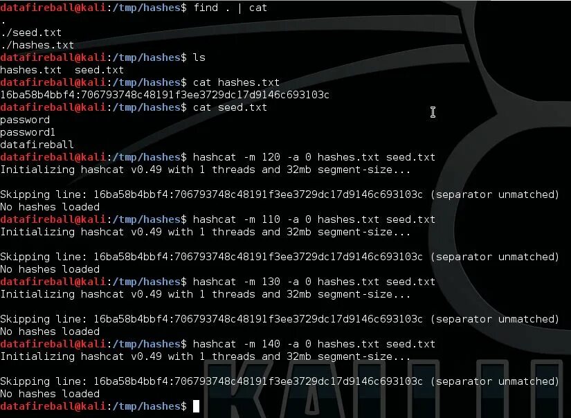 Hashcats code