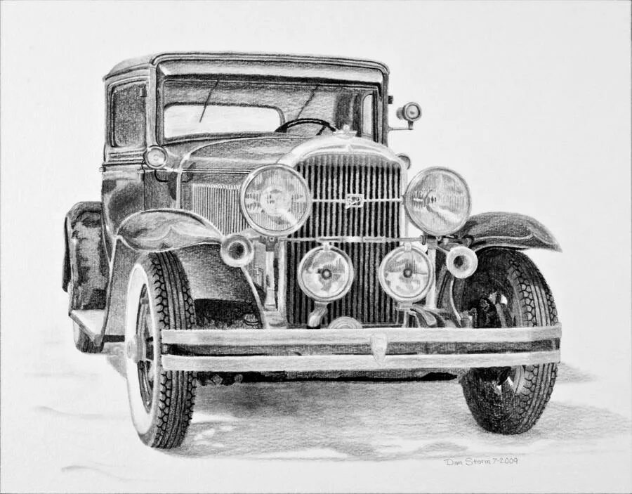 Рисунок автомобиля графика. 1931 Buick. Автомобиль рисунок. Рисунок автомобиля карандашом. Старинные автомобили Графика.