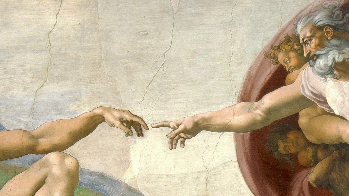 Почему тянут пальцы. Микеланджело Сотворение Адама. "Сотворение Адама" Микеланджело, 1511. Микеланджело Буонарроти руки. Сотворение Адама (1512), Микеланджело Буонарроти.