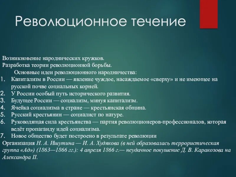 Общественные движения теория. Теория революционного народничества. Революционное народничество основной тезис. Основные теории революции. Революционное течение.