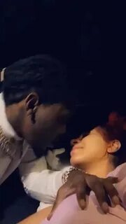 Offset playing with cardi b boobs