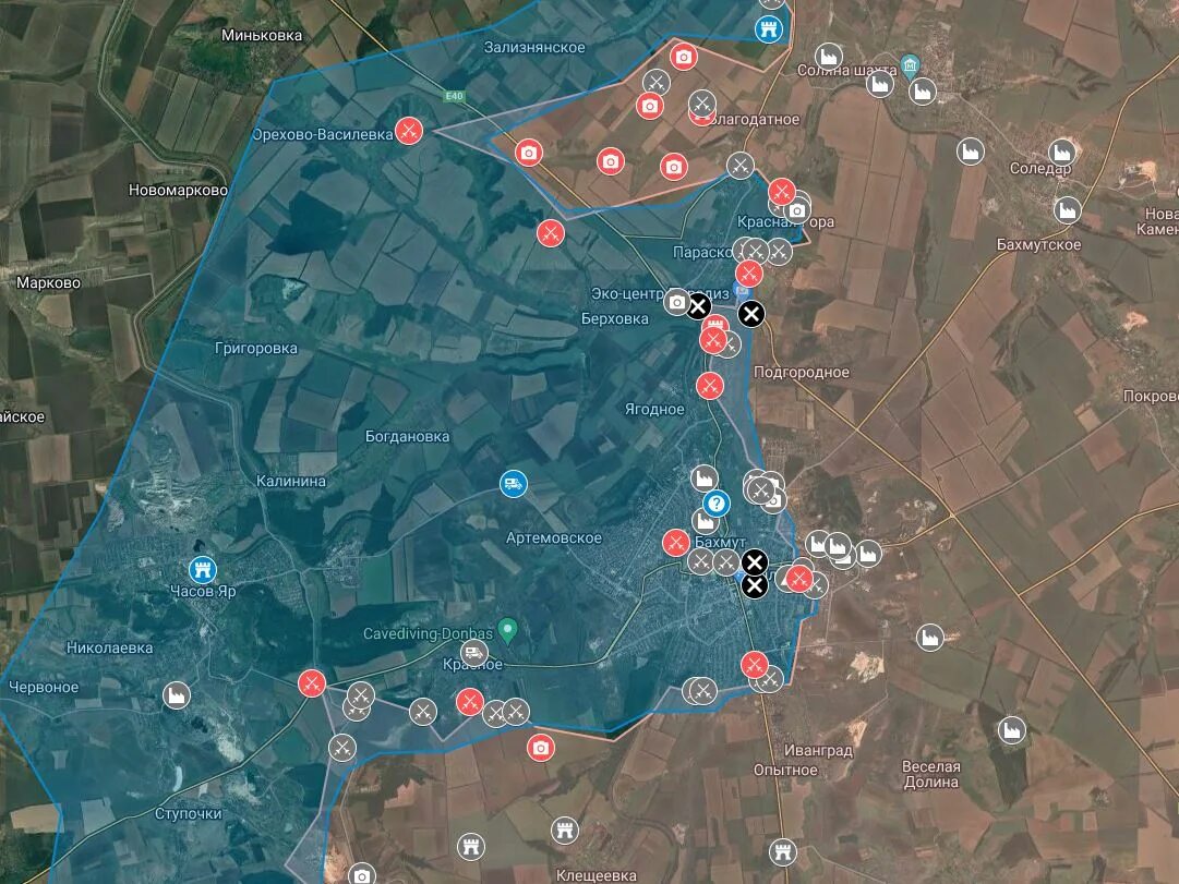 Часова яра на карте. Карта. Бахмут на карте. Гео Бахмут. Битва за Бахмут карта.