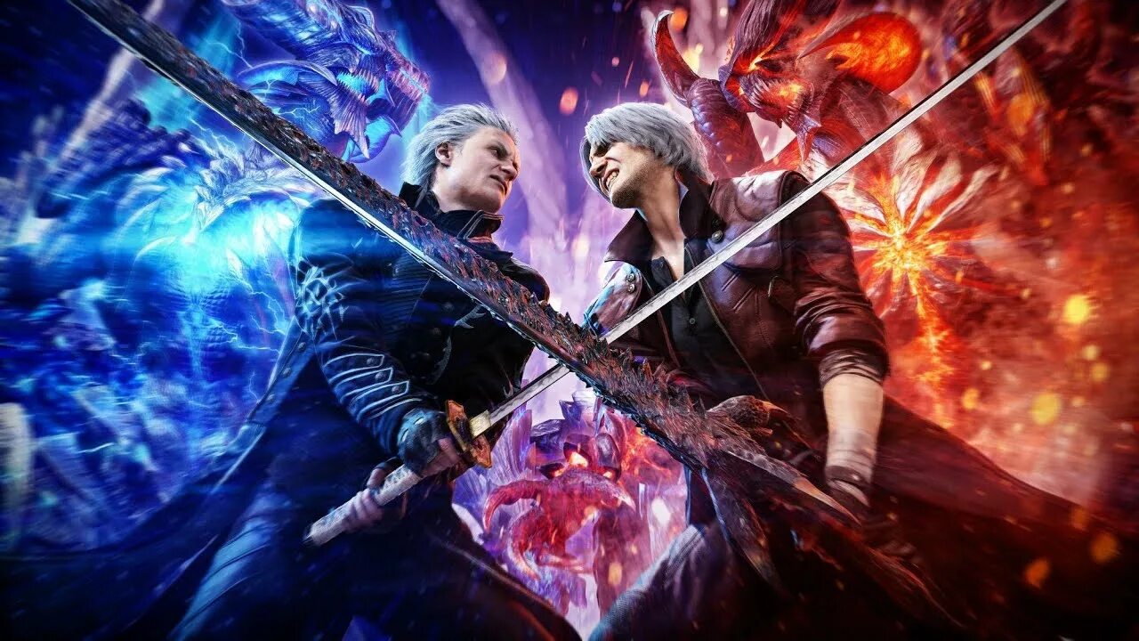 Данте против. Devil May Cry 5 Dante and Vergil. Верджил Devil May Cry 5. Вергилий DMC 5. Вергилий против Данте.