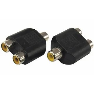 Переходник rca 2 гнездо rca