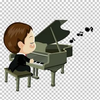 Играет на пианино картинка