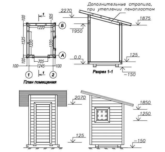 Чертеж дачного туалета с размерами из дерева Pit-Type Privy Outhouse plans, How to plan, Free shed plans