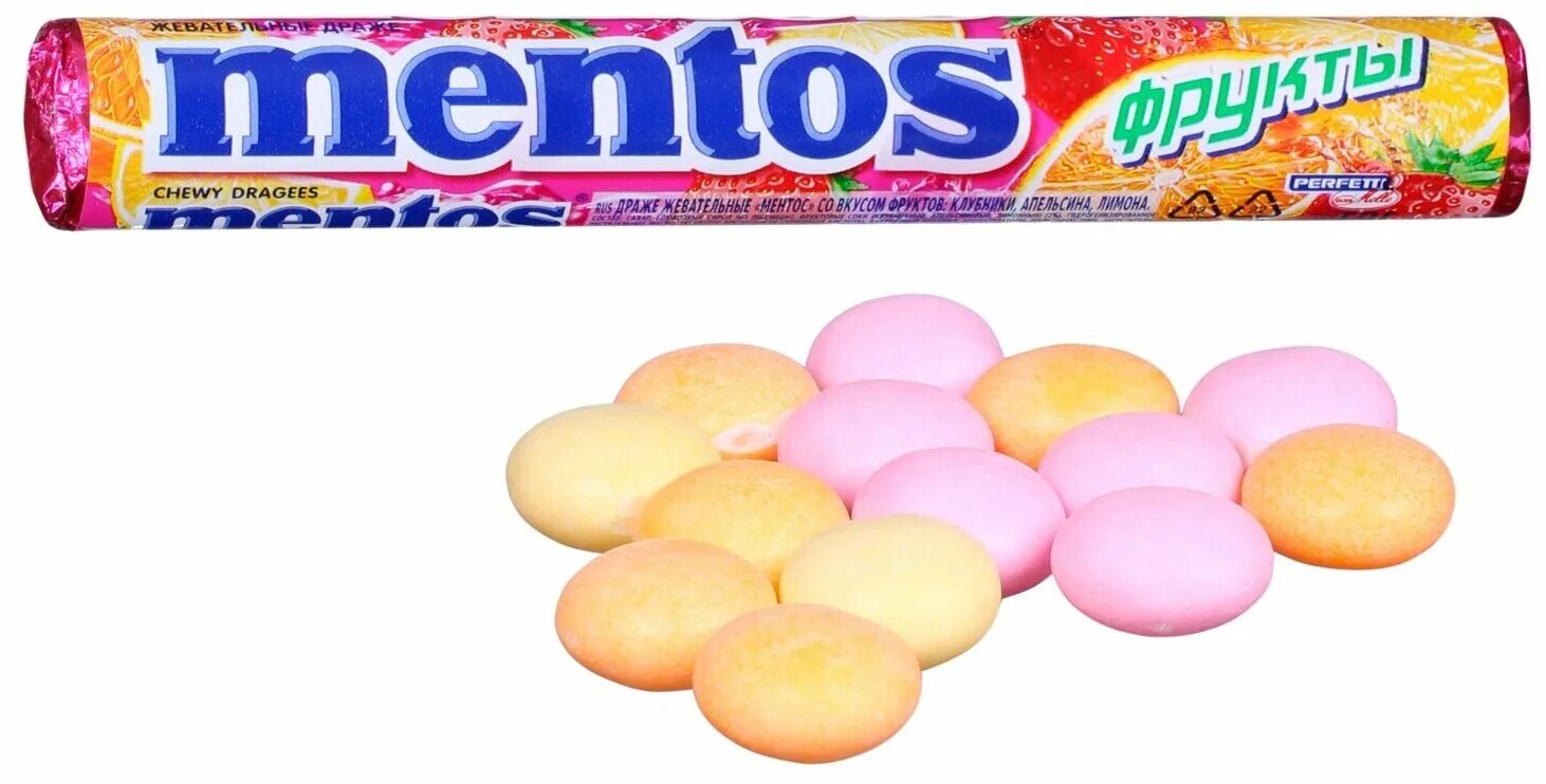 Ментос фруктовый. Mentos драже Fruit. Ментос драже фруктовый 37 г. Жевательные драже фрукты mentos, 37,5 г. Драже жевательные mentos фрукты 37 г.