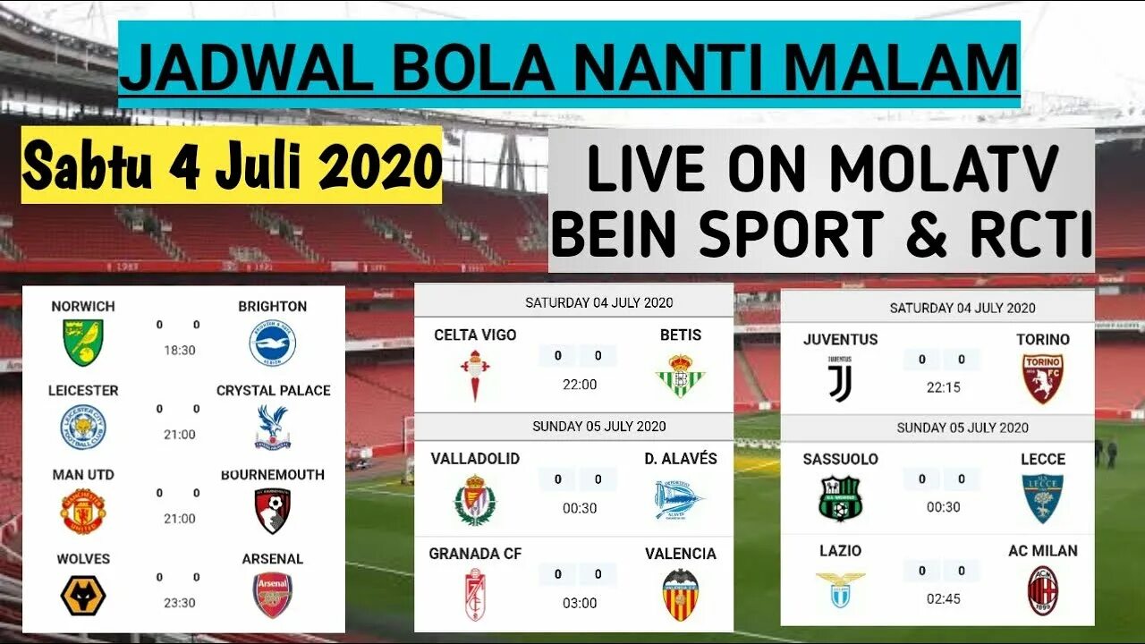 Live streaming bola malam