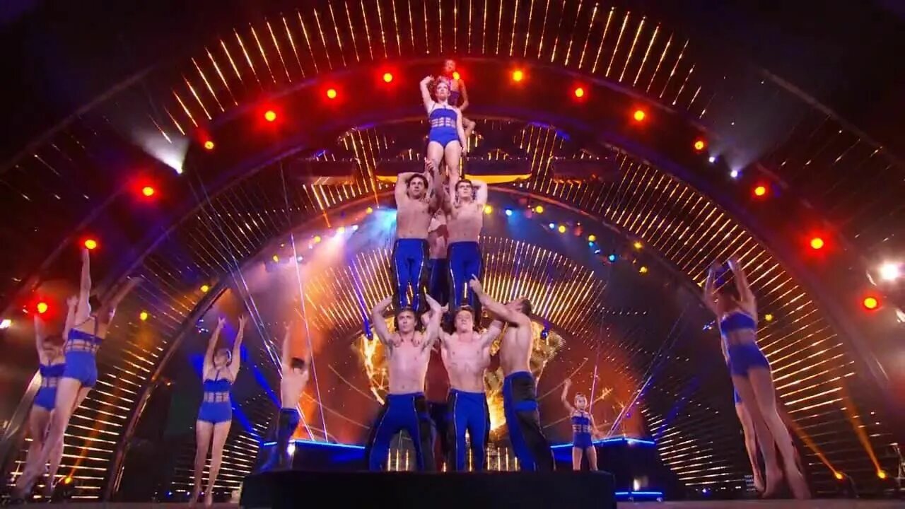 Final performance. Got talent. amazing acrobatics by tightrope walker impresses judges  romania&#039;s got talent 2017. got talent background. the final performance.