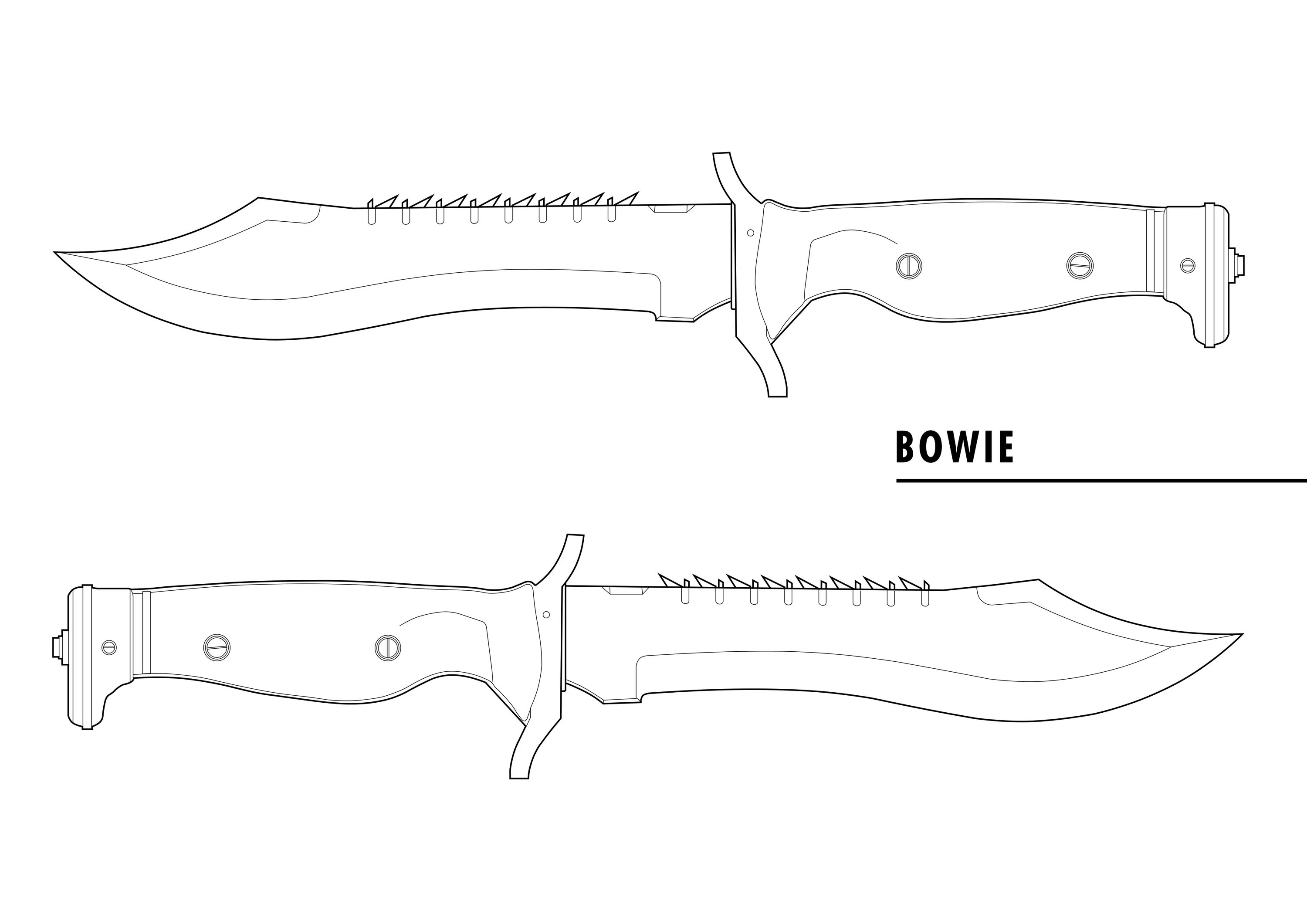 Шаблон ножа стинг из стандофф 2. Чертеж ножа Боуи из КС го. Нож Боуи чертеж. Охотничьи ножи Боуи чертеж. Нож Боуи чертеж клинка.
