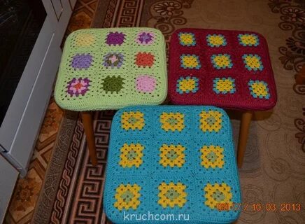 Вязание сидушек на табуретки