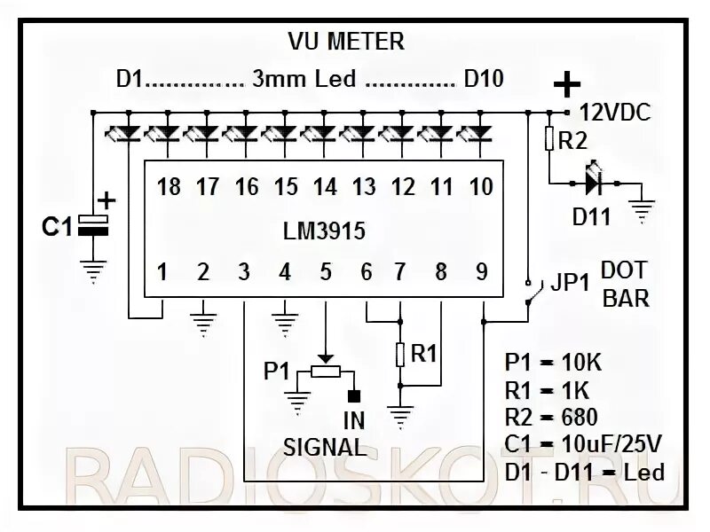 Lm3915 индикатор уровня. Lm3915-1 индикатор уровня сигнала. Индикатор уровня на lm3915. Микросхемы индикаторов уровня lm3915. Индикатор уровня звука на lm3915.