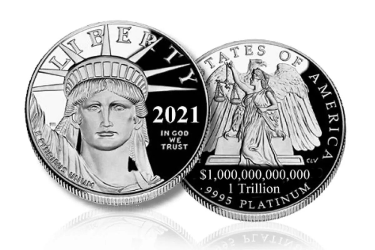 Сша триллион. Монета один триллион долларов. Монета 1 триллион долларов. Монета триллион долларов США. Один доллар монета.
